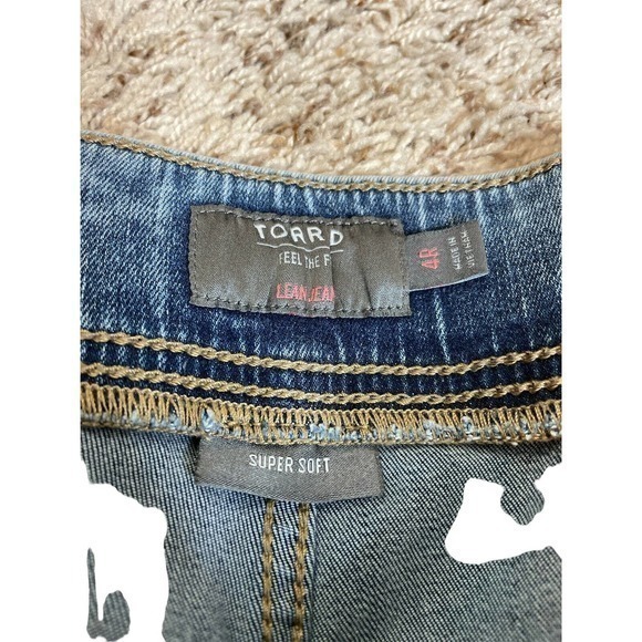 Torrid Womens Lean Jean Pull On Denim Blue Jeans Plus Size 4R 4 Regular - Picture 5 of 6
